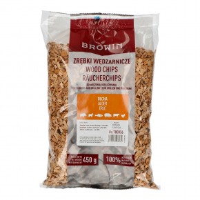 Smoking chips ALDER 6-8mm 450g BROWIN