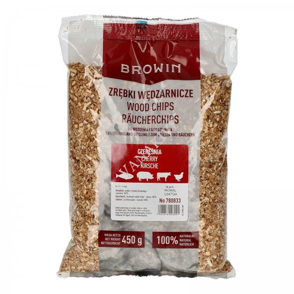 Smoking chips CHERRY 1-3mm 450g BROWIN