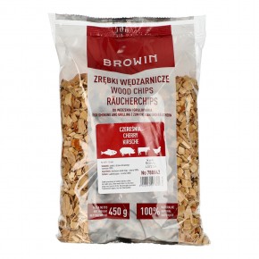 Smoking chips CHERRY 9-12mm 450g BROWIN