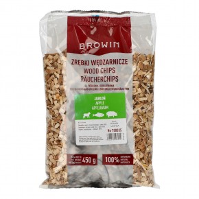 Smoking chips APPLE 6-8mm 450g BROWIN
