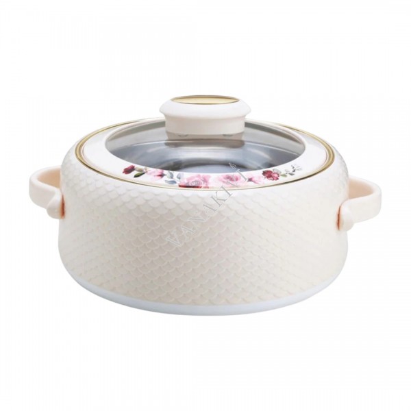 Termopott Nayasa Coral 2,0L cream klaasiga kaas