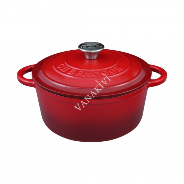 Ahjupott Chef & Cook 3,7L punane