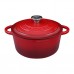 Enameled cast iron casserole pot Chef & Cook 4,85L red