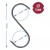 Meat hook BROWIN 3x100 stainless steel (5pcs)