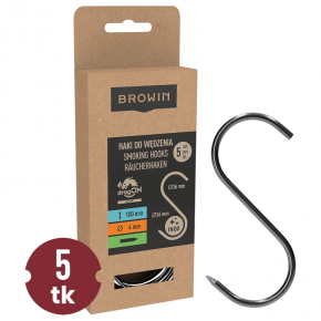 Meat hook 4x100 stainless steel (5pcs) BROWIN