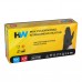 Nitriilkindad HW Max puudrivabad S/7 must, 100tk
