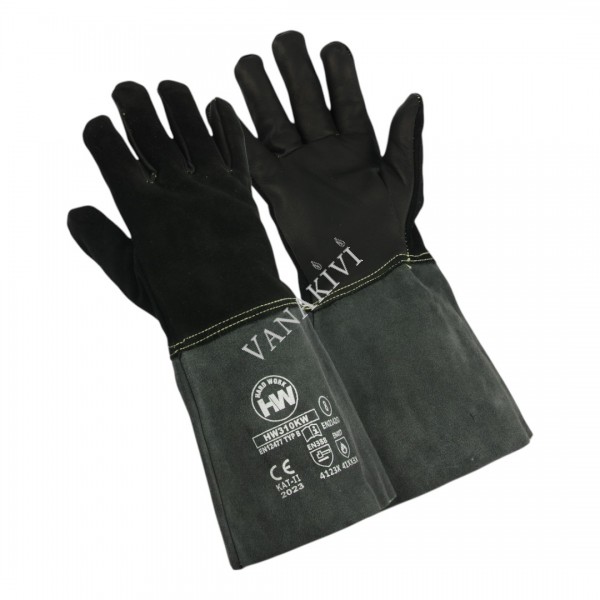 Heat-proof grill gloves HW Jamie, size 8