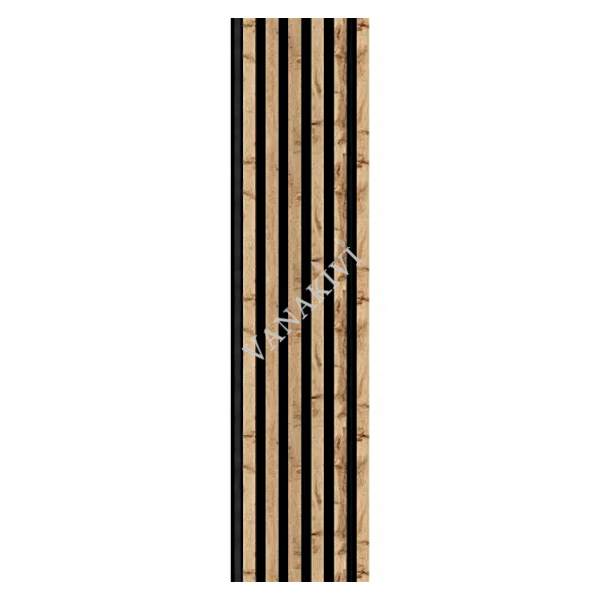 Wall panel WOODLINE 2700x300 wotan oak/black Wall panel WOODLINE 2700x300 wotan oak/black