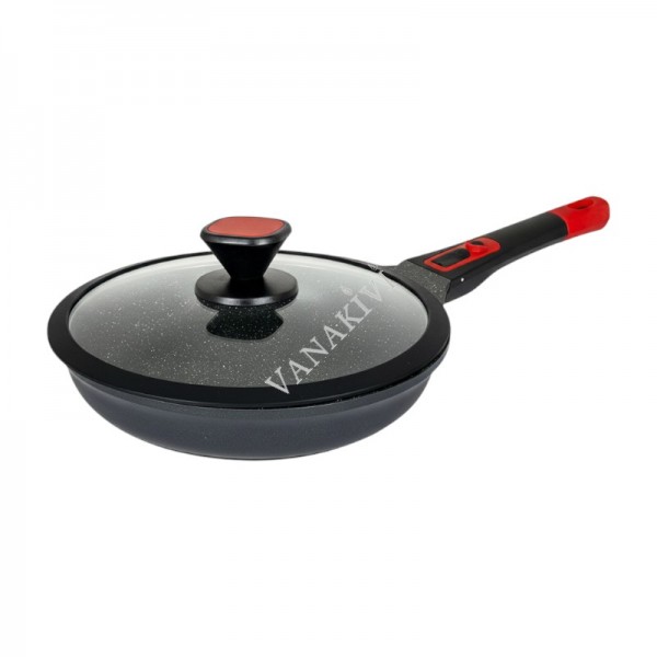 Frying Pan with Lid Chef & Cook 26cm Marble-Coated Frying Pan with Lid Chef & Cook 26cm Marble-Coated