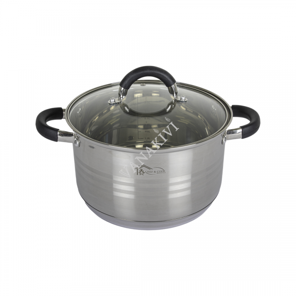 Cooking Pot with Lid Chef & Cook 24cm 6,5L Stainless Steel
