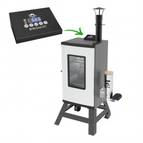 Electric Smoker dragON with Smoke Generator and Base Frame, 65L