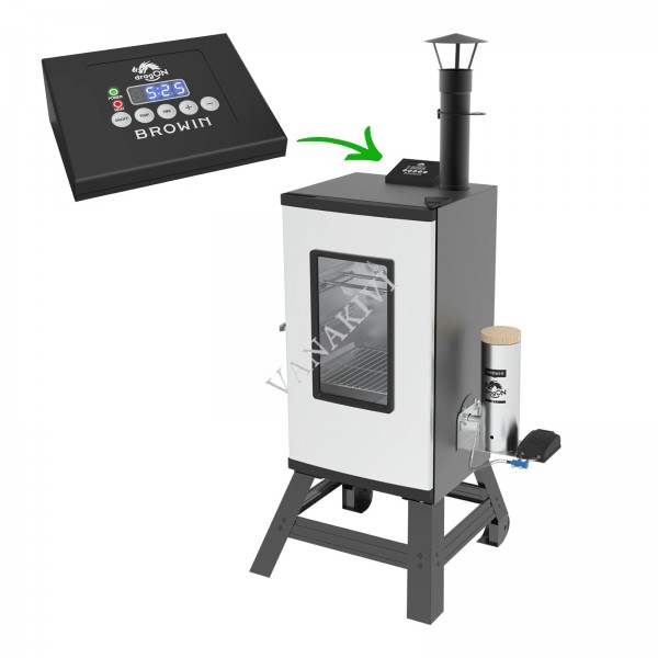 Electric Smoker dragON with Smoke Generator and Base Frame, 65L