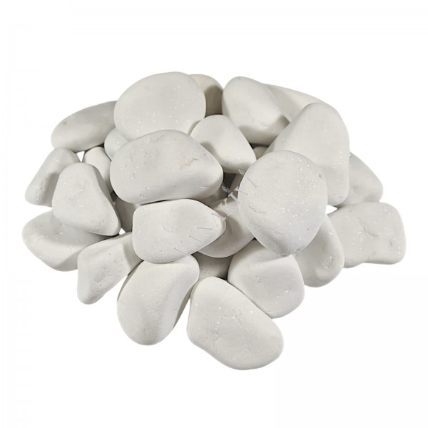 Sauna stones rounded <10cm white 10kg
