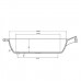 Cast iron pan 26x6cm MAYSTERNYA, with wooden handle and glass lid