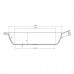Cast iron pan MAYSTERNYA 28x6cm, with wooden handle and glass lid