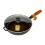 Cast iron pan MAYSTERNYA 28x6cm, with wooden handle and glass lid