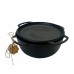 Cast iron cauldron MAYSTERNYA 5L, with cast iron lid