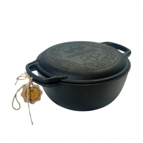 Cast iron cauldron MAYSTERNYA 5L, with cast iron lid