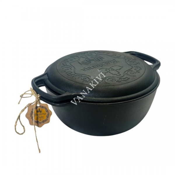Cast iron cauldron MAYSTERNYA 5L, with cast iron lid