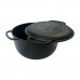 Cast iron cauldron MAYSTERNYA 6L, with cast iron lid
