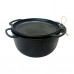 Cast iron cauldron MAYSTERNYA 6L, with cast iron lid