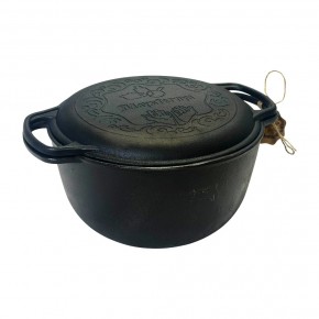 Cast iron cauldron MAYSTERNYA 6L, with cast iron lid