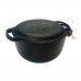 Cast iron cauldron MAYSTERNYA 6L, with cast iron lid
