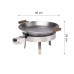 Paellapan with gascooker GrillSymbol 46cm stainless steel
