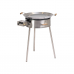Paellapan with gascooker GrillSymbol 58cm stainless steel