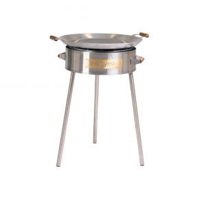 Paellapan with gascooker GrillSymbol 58cm stainless steel