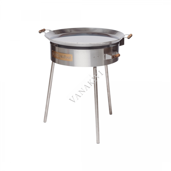 Paellapan with gascooker GrillSymbol 72cm stainless steel