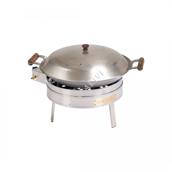 Cataplanapann gaasipõletiga GrillSymbol 45cm roostevaba