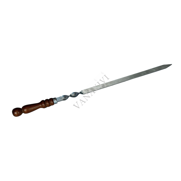 Kebabivarras 20x3mm puidust käepidemega 65/50cm