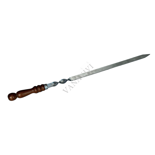 Kebabivarras 20x3mm puidust käepidemega 70/55cm