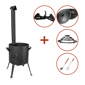 Kazan set 10L with chimney