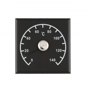 Sauna thermometer 12x12 4Living black