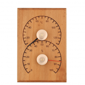 Sauna thermometer with hygrometer 4Living heat treated