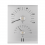 Sauna thermometer and hygrometer RENTO silver